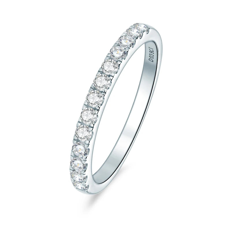 2.0ct GIC Certified Moissanite Bridal Ring Set | 925 Sterling Silver White Gold Plated | Engagement & Wedding Ring
