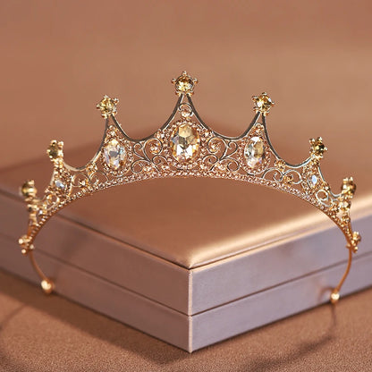 Premium Silver Botanical Wedding Crown | Regal Birthday Tiara & Bridal Hairwear Accessory