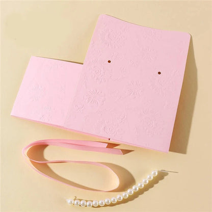 Pink Pearl Wedding Candy Gift Boxes | Set of 10 | Ribbon & Pearl Chain | Party Favor Packaging