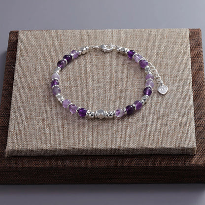 925 Sterling Silver Butterfly Bead String Bracelet