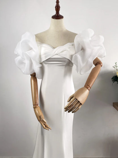 WG155 Women's Simple Fashionable Bridal Sleeves Wedding Dress Sleeves Suitable for Wedding Ceremony Evening Dress Accessories