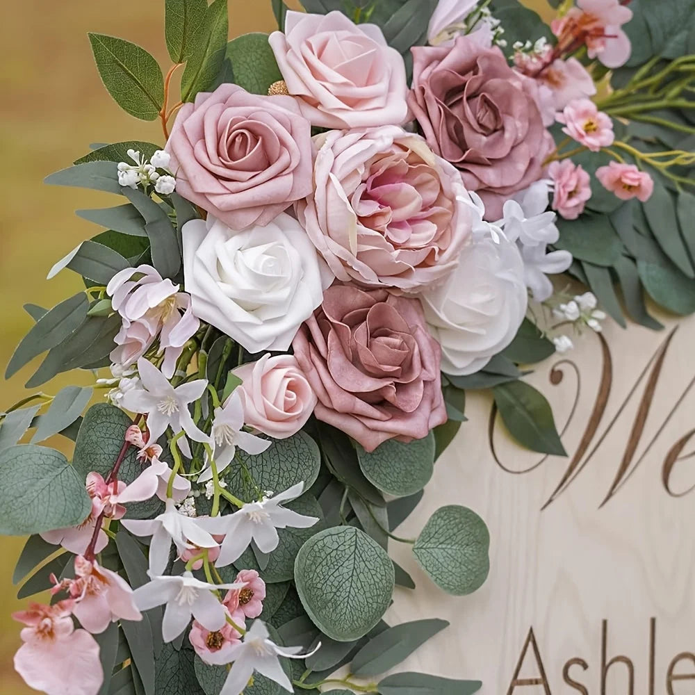 Premium Silk Artificial Flower Heads | Whimsical DIY Wedding Wall & Bridal Shower Floral Decor