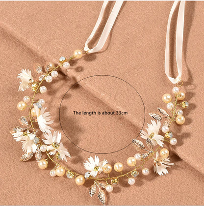 Botanical Flower Crown Boho Bridal Headband