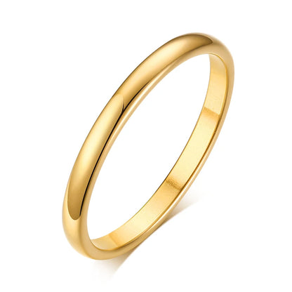 18K Gold Plated Vintage Twisted Rope Ring | Stainless Steel | Women's Wedding & Party Ring