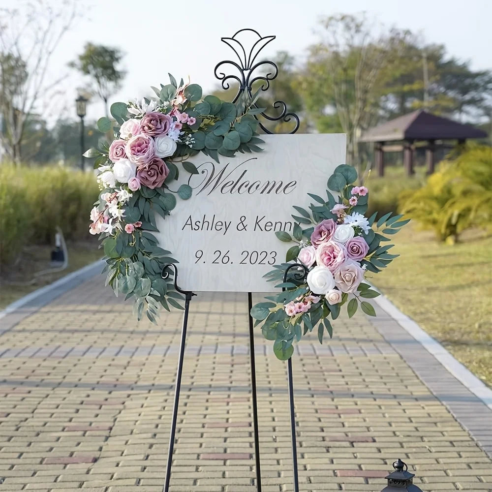 Premium Silk Artificial Flower Heads | Whimsical DIY Wedding Wall & Bridal Shower Floral Decor