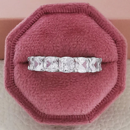 Eternity Zircon Wedding Band – 925 Sterling Silver Promise Ring