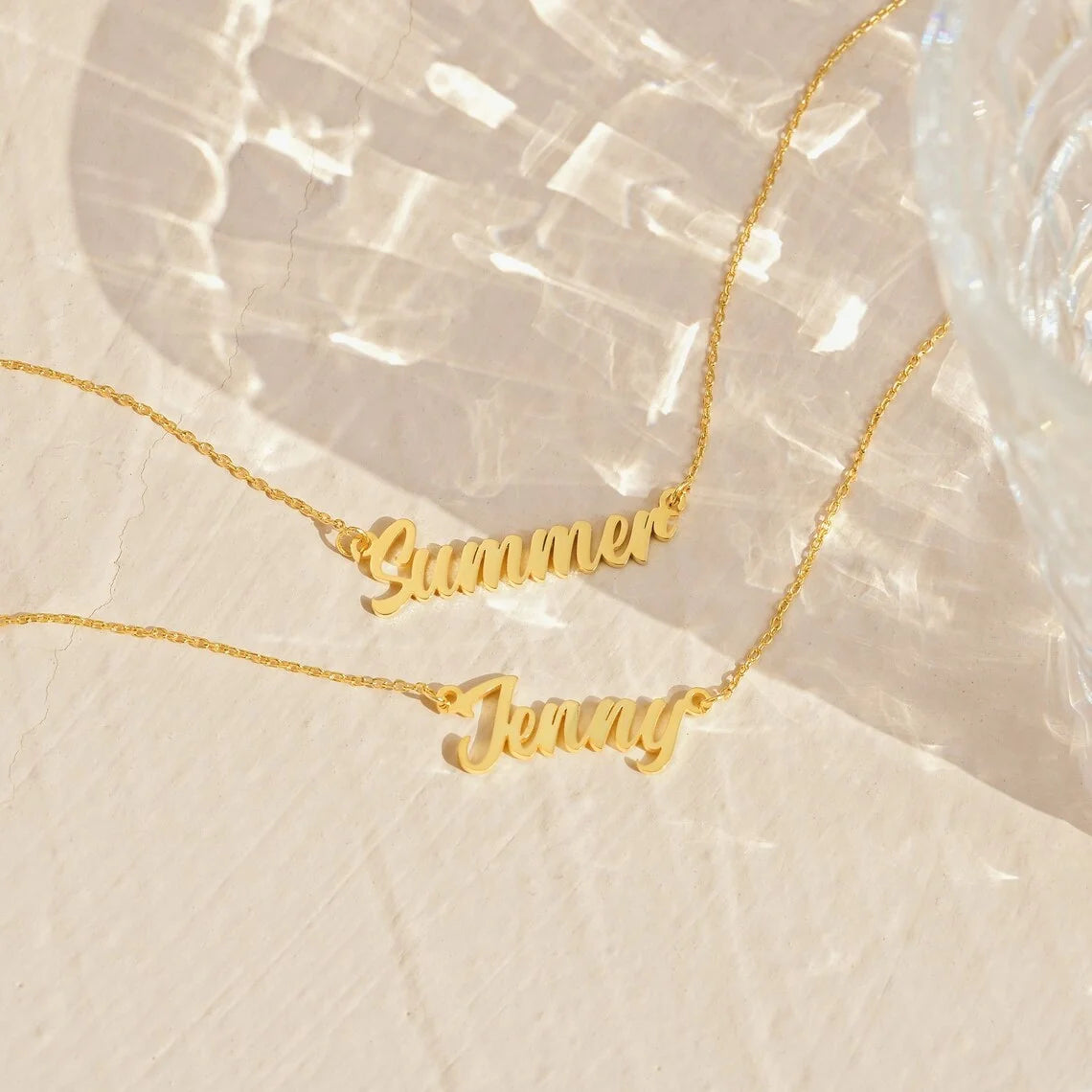 Personalised Cursive Name Necklace – Custom Stainless Steel Jewelry