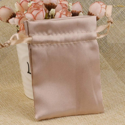 Silk Jewelry Gift Bag Satin Drawstring Pouch For Wedding Party Candy Bag Luxury Jewelry Packing