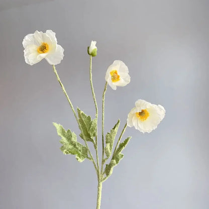 Artificial Flowers Fake Poppy Silk Flowers Long Stem Housewarming Garden Table Wedding DIY Party Wedding Bridal Bouquet Decor