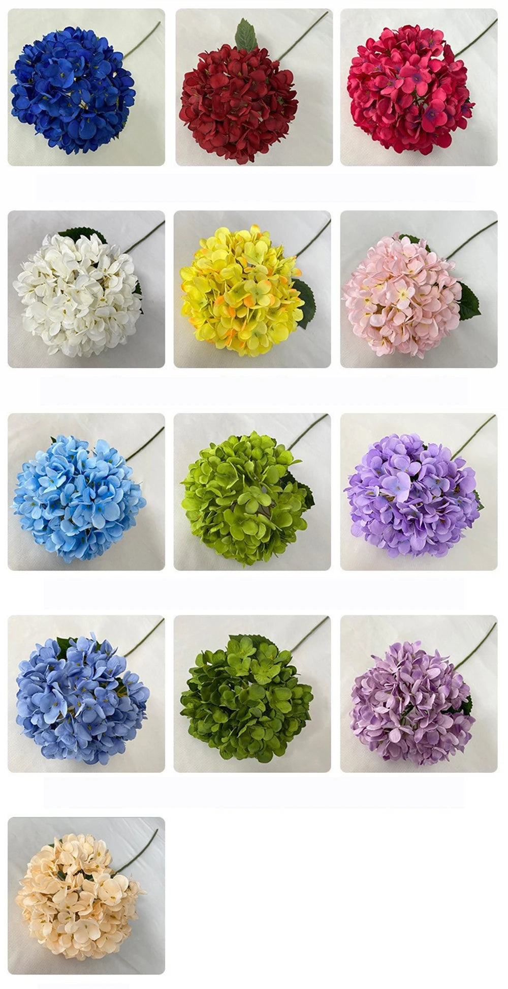 Grand 58cm Silk Hydrangea Artificial Flower Bouquet | Premium Wedding & Home Decor Centerpiece