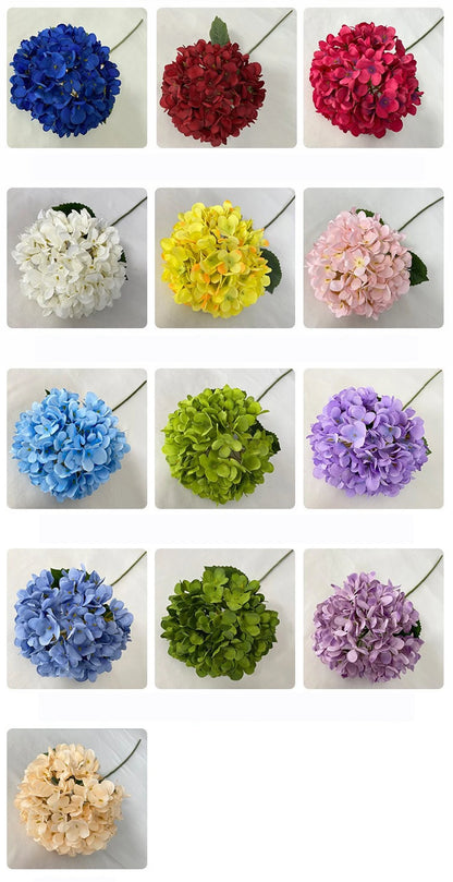 Grand 58cm Silk Hydrangea Artificial Flower Bouquet | Premium Wedding & Home Decor Centerpiece