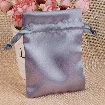 Silk Jewelry Gift Bag Satin Drawstring Pouch For Wedding Party Candy Bag Luxury Jewelry Packing