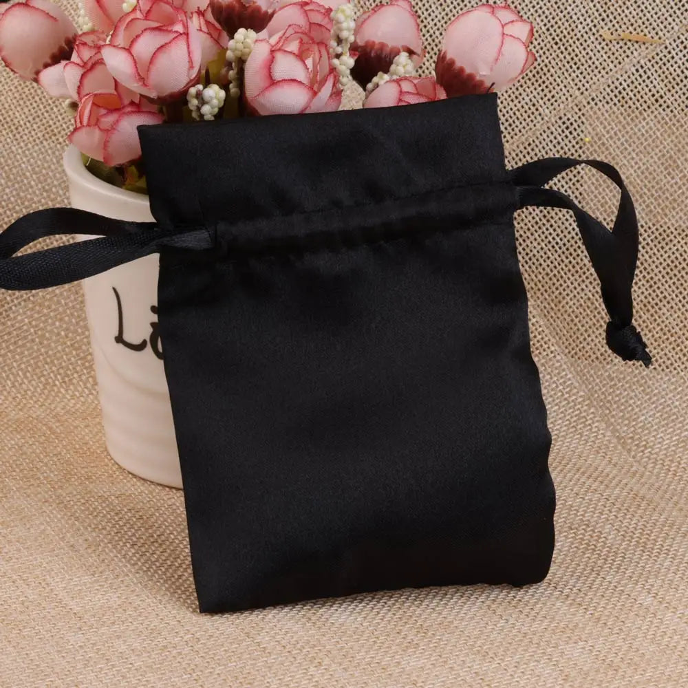 Silk Jewelry Gift Bag Satin Drawstring Pouch For Wedding Party Candy Bag Luxury Jewelry Packing