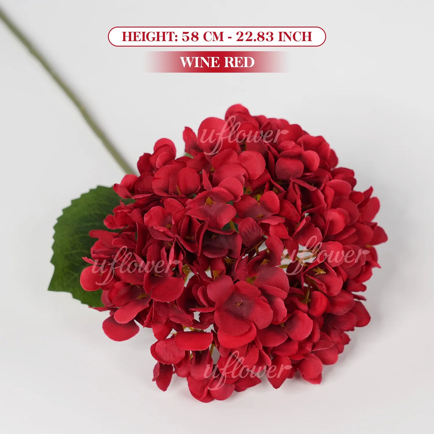 Grand 58cm Silk Hydrangea Artificial Flower Bouquet | Premium Wedding & Home Decor Centerpiece