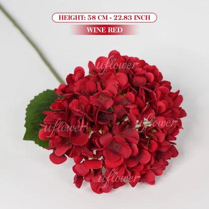 Grand 58cm Silk Hydrangea Artificial Flower Bouquet | Premium Wedding & Home Decor Centerpiece