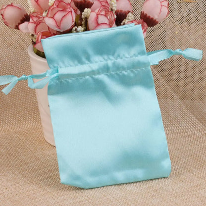 Silk Jewelry Gift Bag Satin Drawstring Pouch For Wedding Party Candy Bag Luxury Jewelry Packing