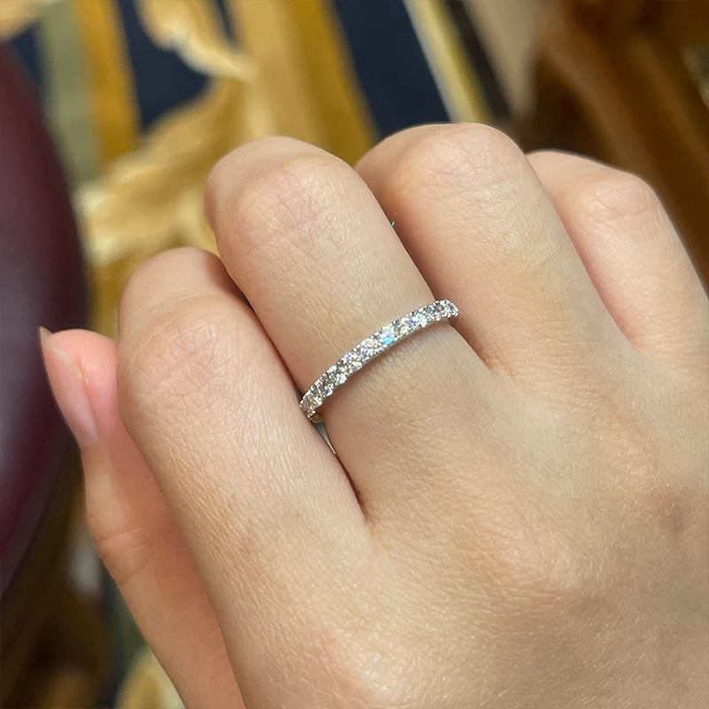 2.0ct GIC Certified Moissanite Bridal Ring Set | 925 Sterling Silver White Gold Plated | Engagement & Wedding Ring
