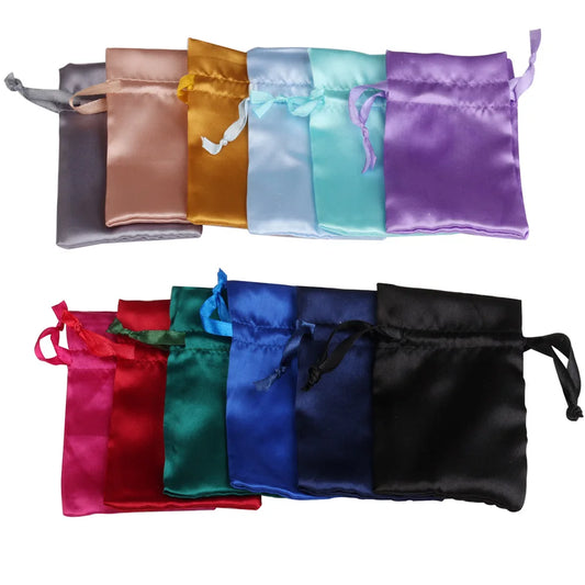 Silk Jewelry Gift Bag Satin Drawstring Pouch For Wedding Party Candy Bag Luxury Jewelry Packing