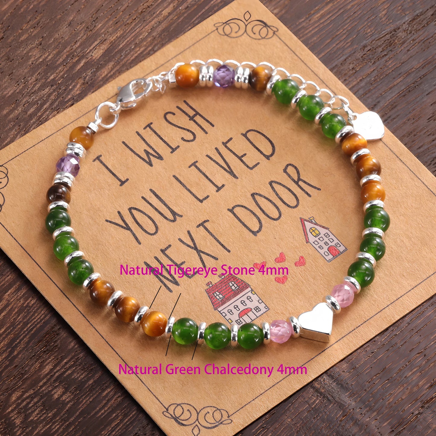 925 Sterling Silver Butterfly Bead String Bracelet