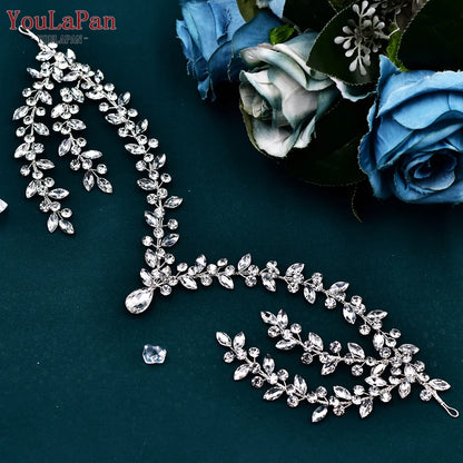 Bohemian Sparkling Rhinestone Bridal Forehead Headband