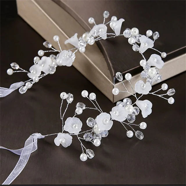 Botanical Flower Crown Boho Bridal Headband