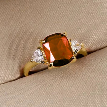 Geometric Cubic Zirconia Wedding Band | Trendy Bridal Ring | Women's Wedding Jewelry