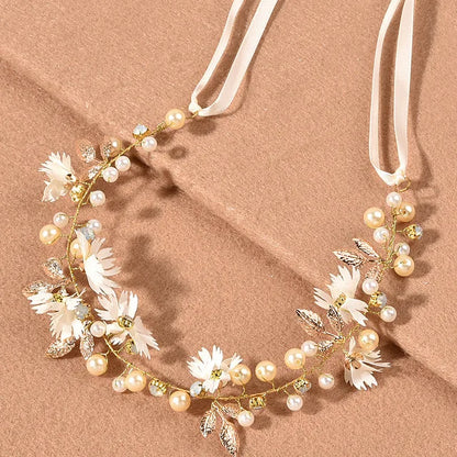 Botanical Flower Crown Boho Bridal Headband