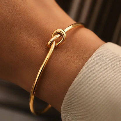 Vintage Stainless Steel Woven Twist Cuff Bracelet