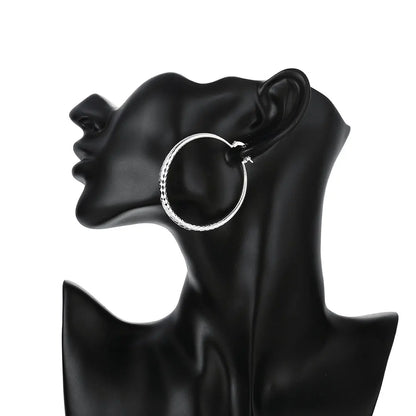 925 Sterling Silver 5CM Classic Hoop Earrings