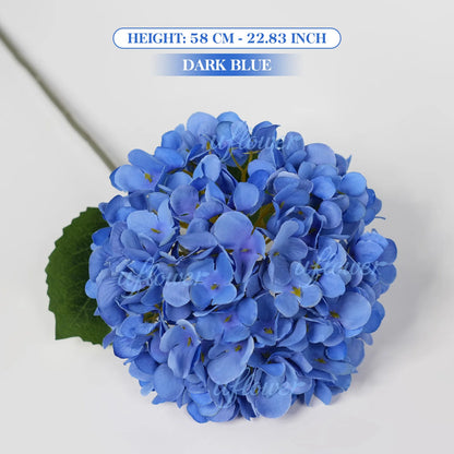 Grand 58cm Silk Hydrangea Artificial Flower Bouquet | Premium Wedding & Home Decor Centerpiece