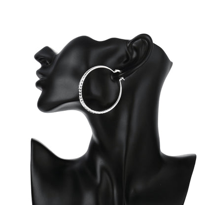 925 Sterling Silver 5CM Classic Hoop Earrings
