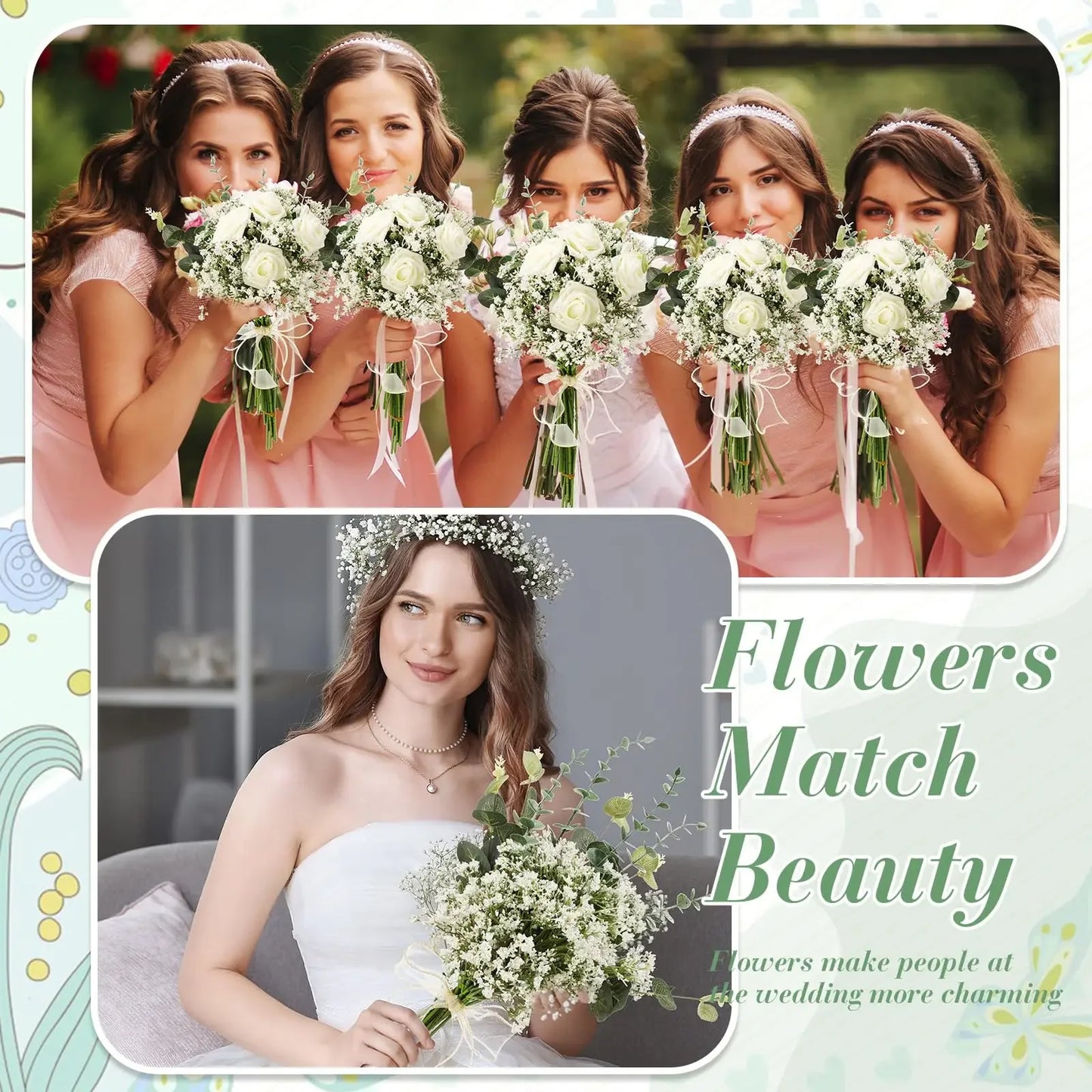 Premium Artificial Baby's Breath Stems | Romantic Gypsophila Wedding & Home Floral Decor