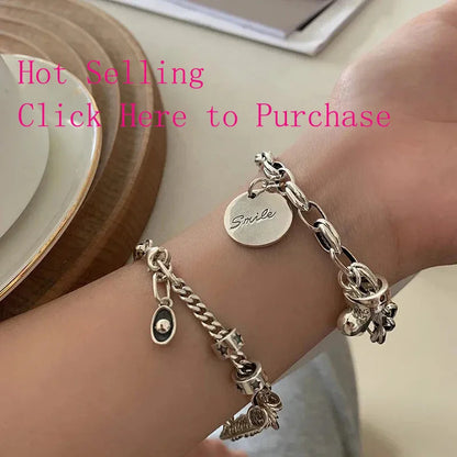 925 Sterling Silver Butterfly Bead String Bracelet