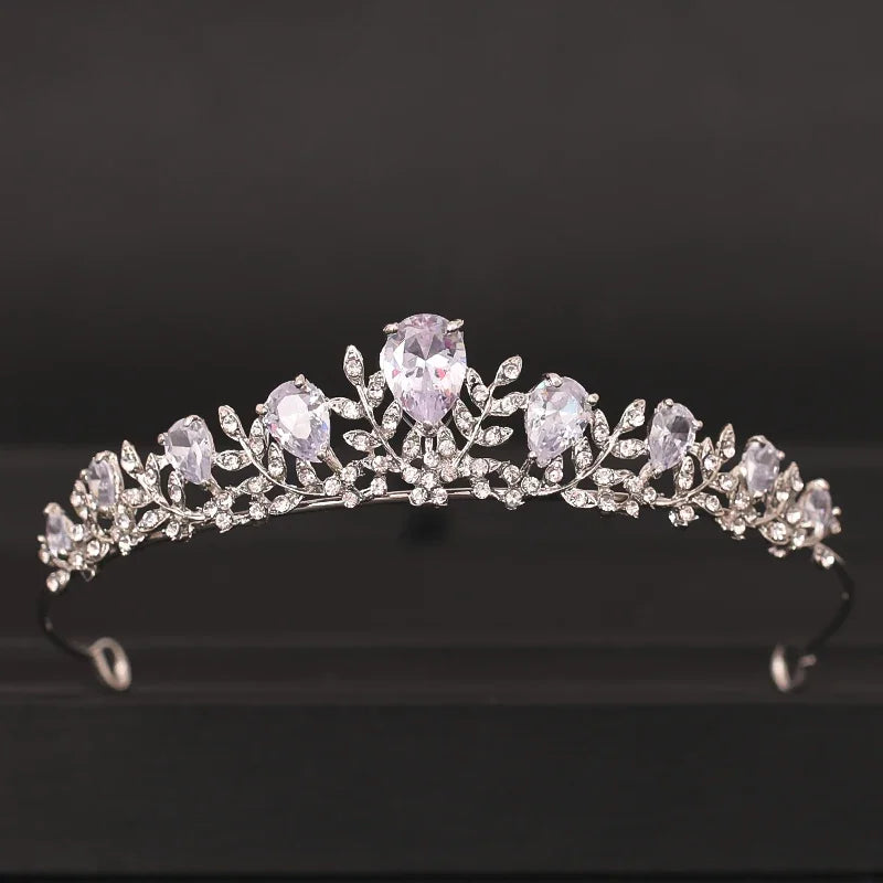 Bloom Veil Co. Baroque Royal Bridal Crown – Gold and Silver Crystal Wedding Tiara