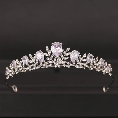 Bloom Veil Co. Baroque Royal Bridal Crown – Gold and Silver Crystal Wedding Tiara