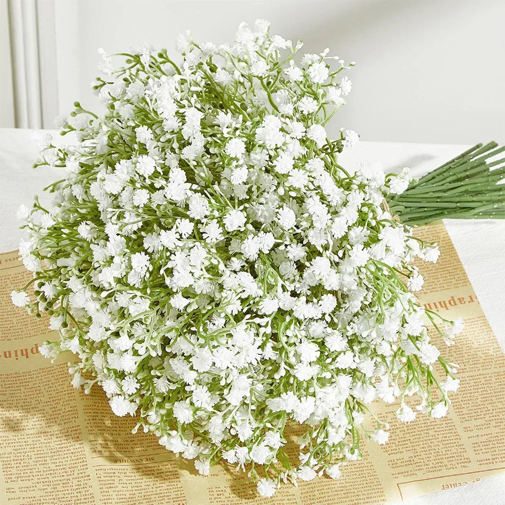 Premium Artificial Baby's Breath Stems | Romantic Gypsophila Wedding & Home Floral Decor