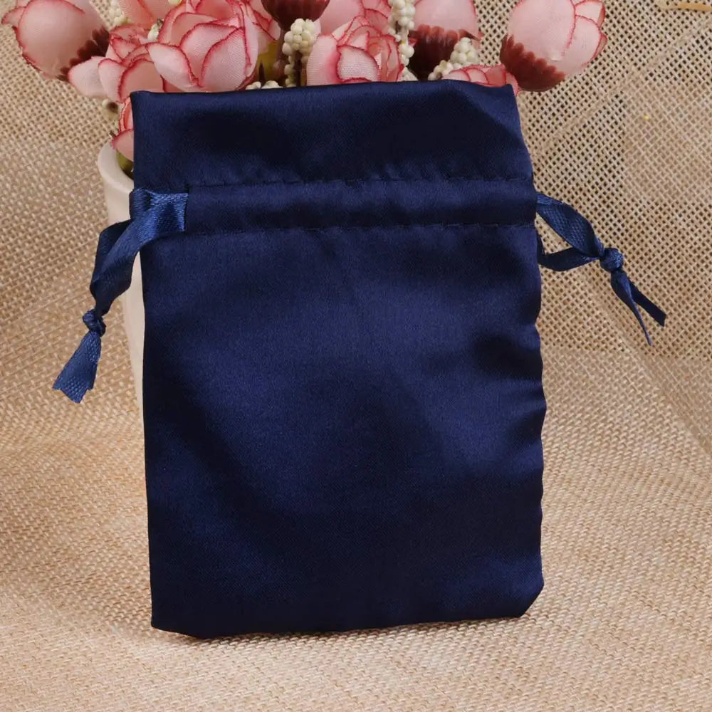 Silk Jewelry Gift Bag Satin Drawstring Pouch For Wedding Party Candy Bag Luxury Jewelry Packing