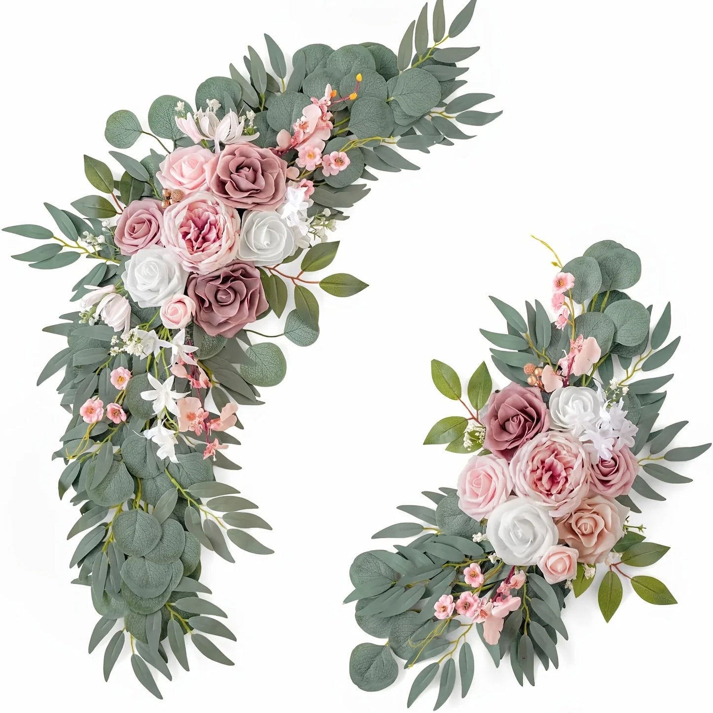 Premium Silk Artificial Flower Heads | Whimsical DIY Wedding Wall & Bridal Shower Floral Decor