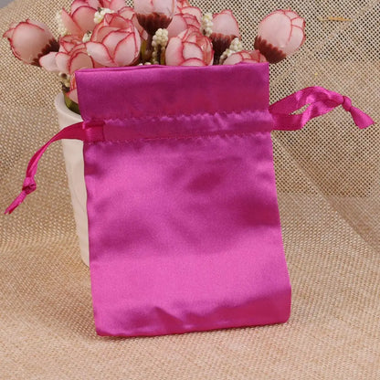 Silk Jewelry Gift Bag Satin Drawstring Pouch For Wedding Party Candy Bag Luxury Jewelry Packing