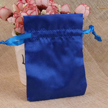 Silk Jewelry Gift Bag Satin Drawstring Pouch For Wedding Party Candy Bag Luxury Jewelry Packing