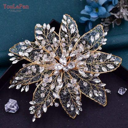 Bohemian Sparkling Rhinestone Bridal Forehead Headband