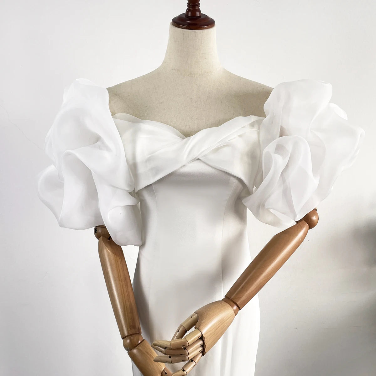 WG155 Women's Simple Fashionable Bridal Sleeves Wedding Dress Sleeves Suitable for Wedding Ceremony Evening Dress Accessories