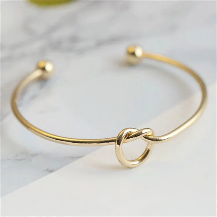 Vintage Stainless Steel Woven Twist Cuff Bracelet