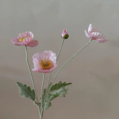 Artificial Flowers Fake Poppy Silk Flowers Long Stem Housewarming Garden Table Wedding DIY Party Wedding Bridal Bouquet Decor