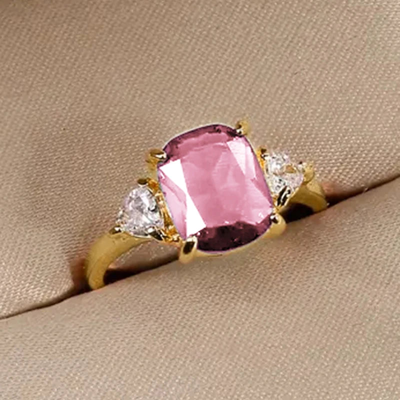 Geometric Cubic Zirconia Wedding Band | Trendy Bridal Ring | Women's Wedding Jewelry