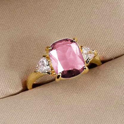 Geometric Cubic Zirconia Wedding Band | Trendy Bridal Ring | Women's Wedding Jewelry