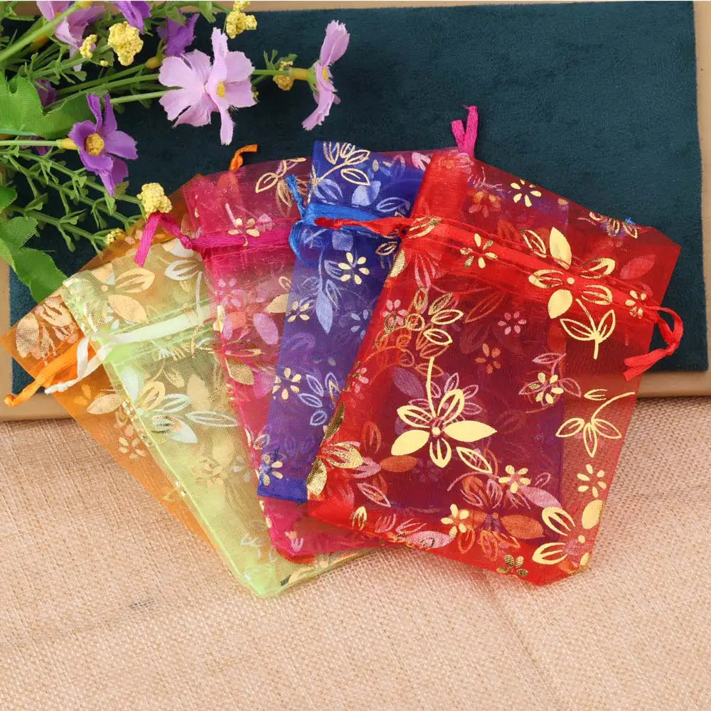 Silk Jewelry Gift Bag Satin Drawstring Pouch For Wedding Party Candy Bag Luxury Jewelry Packing