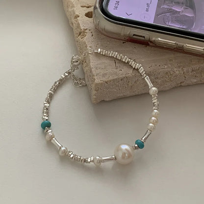 925 Sterling Silver Butterfly Bead String Bracelet