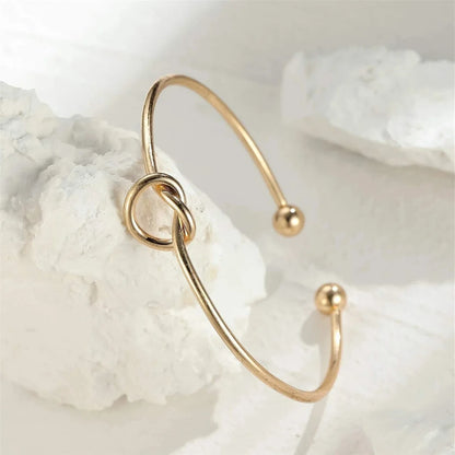 Vintage Stainless Steel Woven Twist Cuff Bracelet