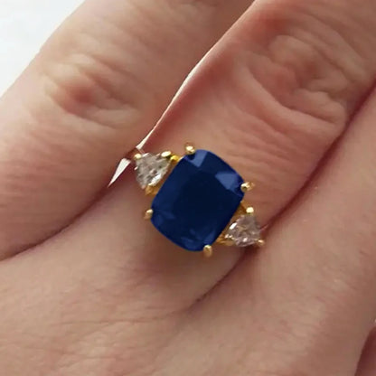 Geometric Cubic Zirconia Wedding Band | Trendy Bridal Ring | Women's Wedding Jewelry
